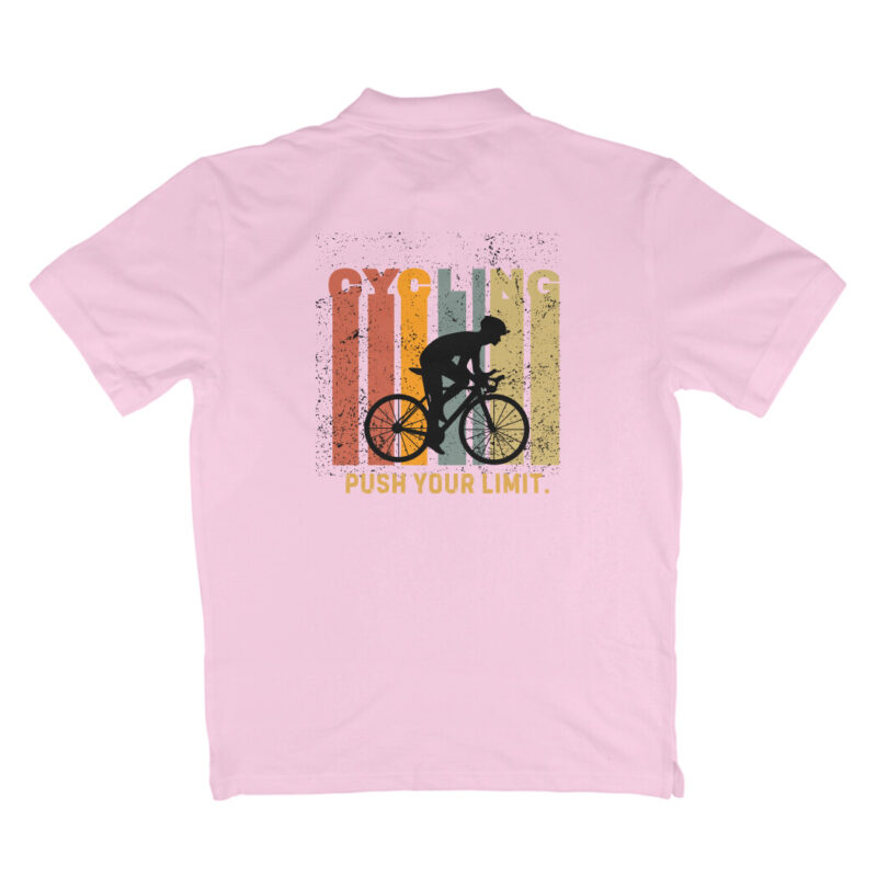 Cycling Push Your Limits – Men’s Polo T-shirt - Image 2