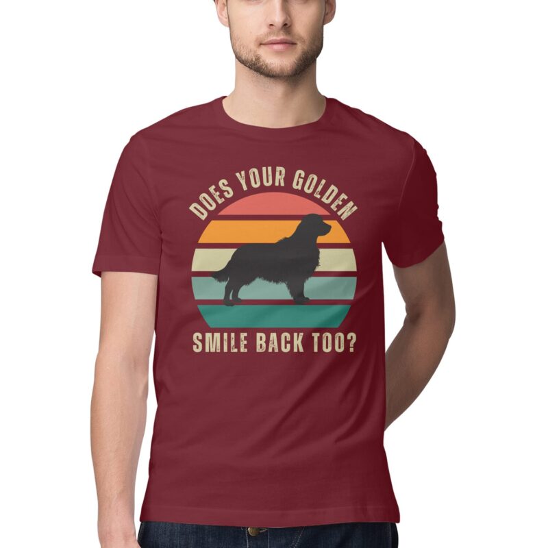 Does Your Golden Smile Back Too? T-Shirt – Men’s Half Sleeve Round Neck - Image 6
