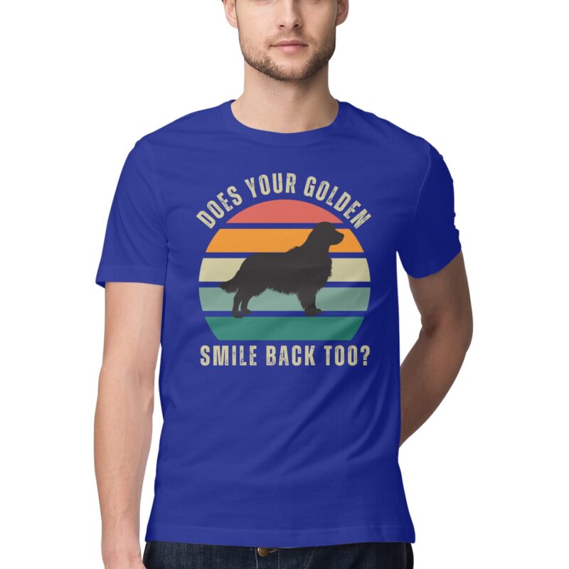 Does Your Golden Smile Back Too? T-Shirt – Men’s Half Sleeve Round Neck - Image 11