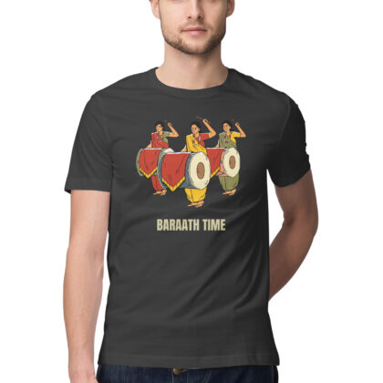Baraath Time T-Shirt – Men’s Half Sleeve Round Neck