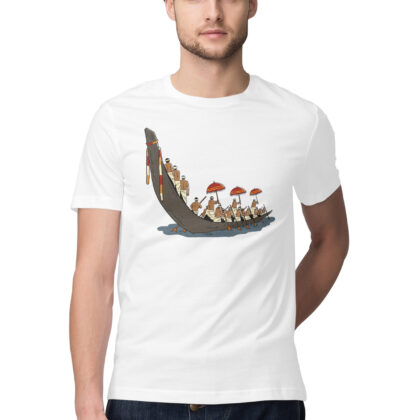 Vallam Kali Boat Race T-Shirt – Men’s Half Sleeve Round Neck