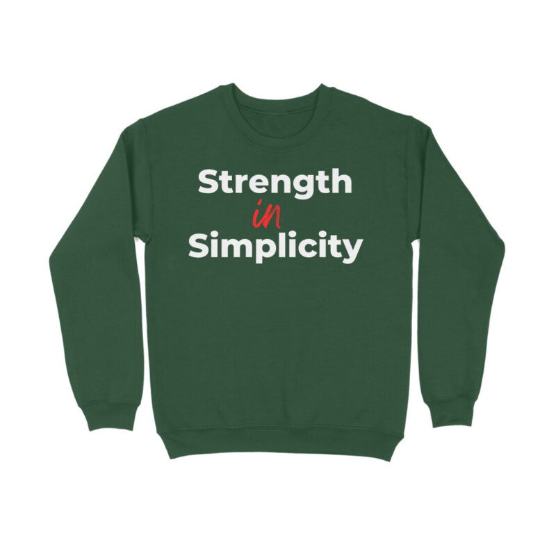 Strength in Simplicity Sweatshirt – Men’s Full Sleeve