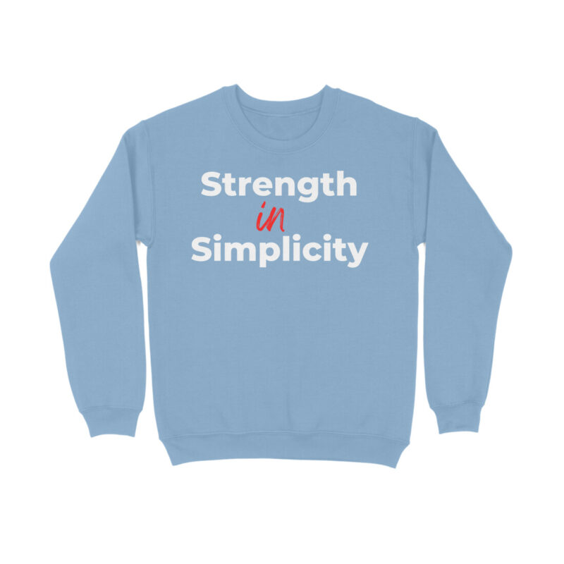 Strength in Simplicity Sweatshirt – Men’s Full Sleeve - Image 2