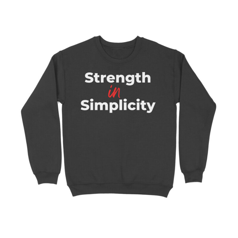 Strength in Simplicity Sweatshirt – Men’s Full Sleeve - Image 3
