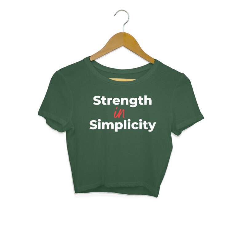 Strength in Simplicity Crop Top – Women’s - Image 8