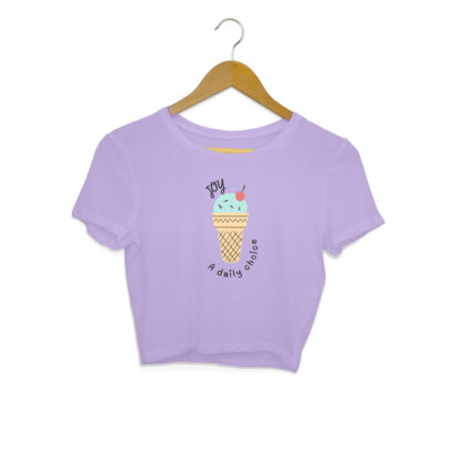 Joy Ice Cream A Daily Choice Crop Top – Women’s