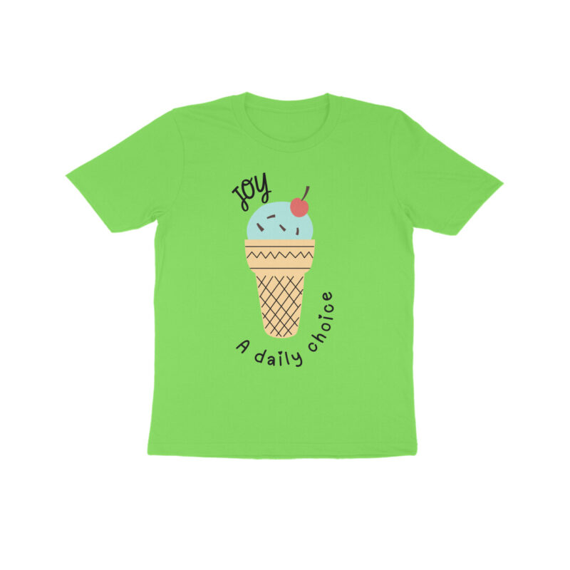 Joy Ice Cream A Daily Choice T-shirt – Kids Half Sleeve Round Neck