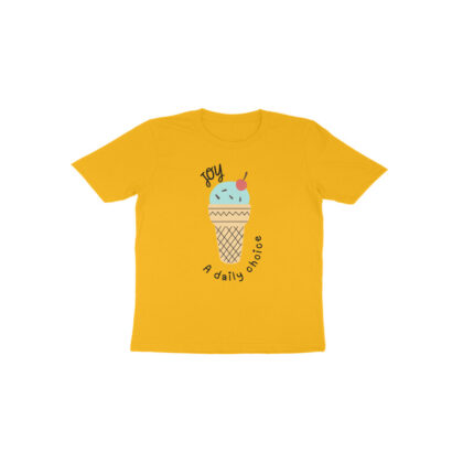 Joy Ice Cream A Daily Choice T-shirt – Toddler Half Sleeve Round Neck