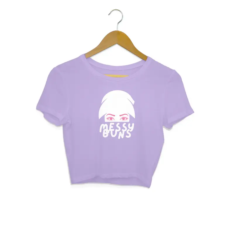 Messy Buns Crop Top – Women’s - Image 3