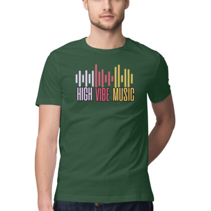 High Vibe Music T-Shirt – Men’s Half Sleeve Round Neck