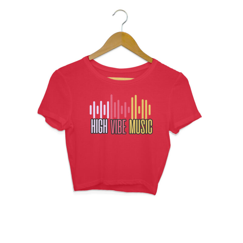 High Vibe Music Women's Crop Top - Image 3