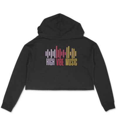 High Vibe Music Crop Hoodie – Trendy & Comfortable