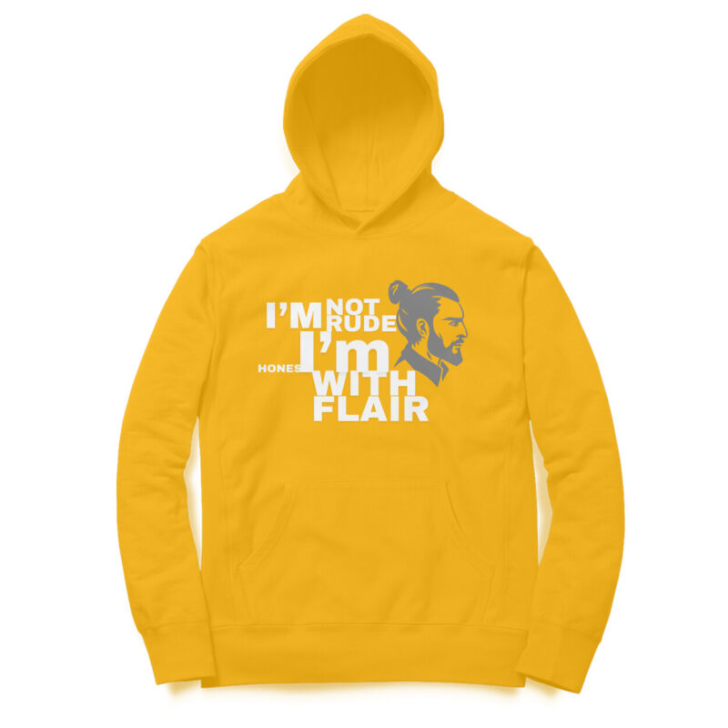 I’m Not Rude, I’m Honest with Flair Men’s Hoodie - Image 6