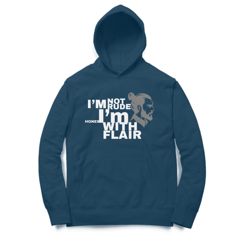 I’m Not Rude, I’m Honest with Flair Men’s Hoodie - Image 8