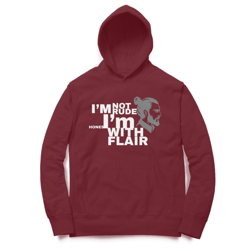 I’m Not Rude, I’m Honest with Flair Men’s Hoodie - Image 11