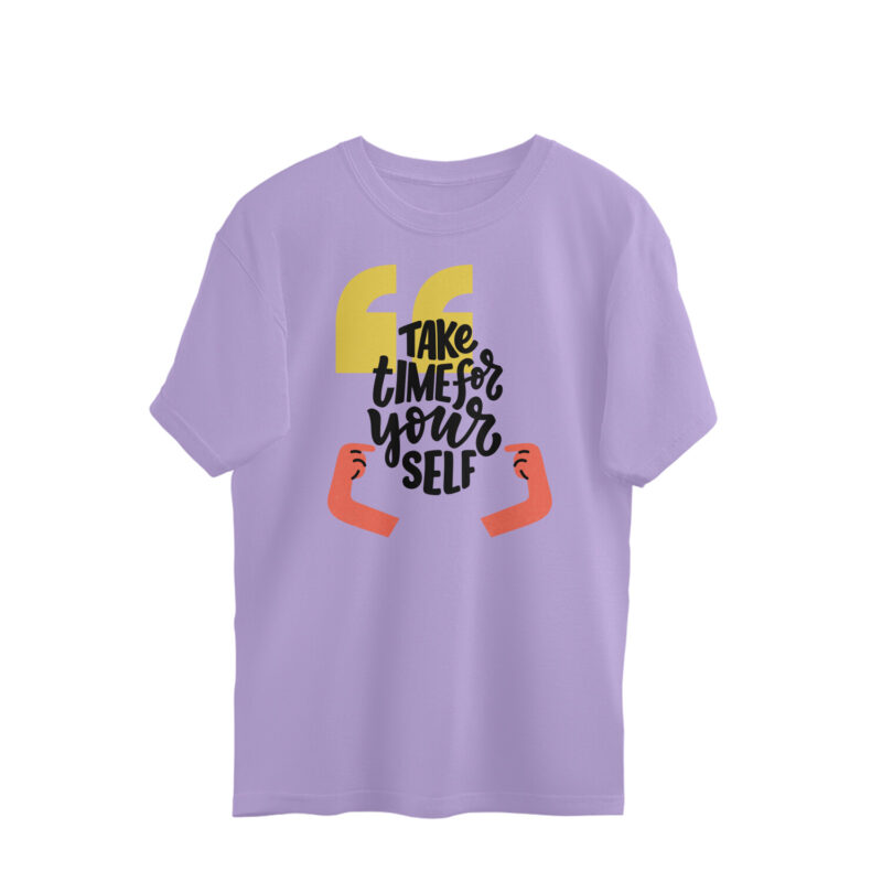 Take time for your self - Men's Oversized Tshirts - Image 2