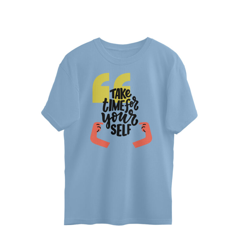 Take time for your self - Men's Oversized Tshirts - Image 3