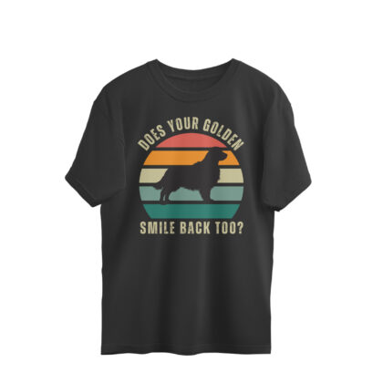 Does your Golden smile back too? – Men’s Oversized T-shirts