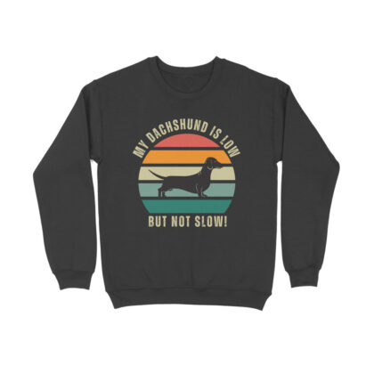 My Dachshund is low but not slow! – Men’s Full Sweatshirts