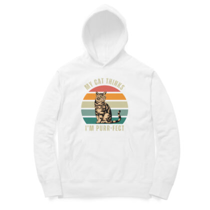 My cat thinks I’m purr-fect - Men’s Hoodies