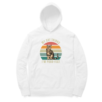 My cat thinks I’m purr-fect – Men’s Oversized Hoodies