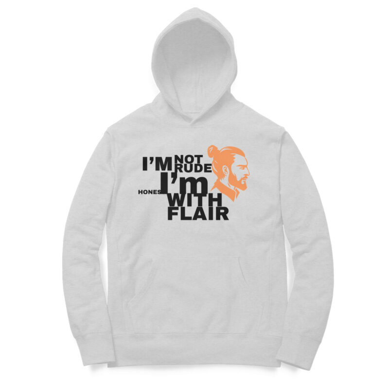I’m Not Rude, I’m Honest with Flair Men’s Hoodie - Image 2