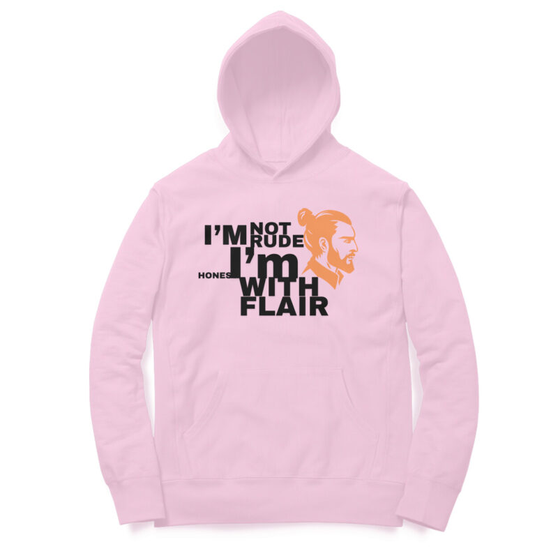 I’m Not Rude, I’m Honest with Flair Men’s Hoodie - Image 3