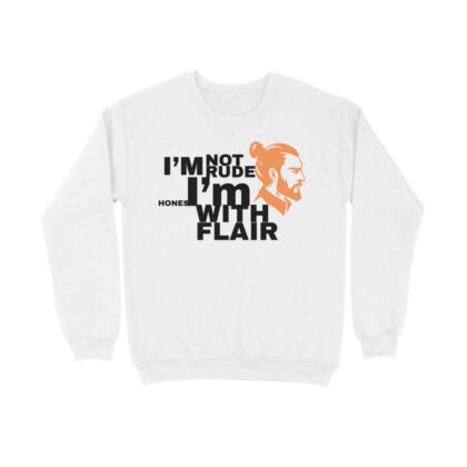 I’m not rude I’m honest with flair - Men's Sweatshirts