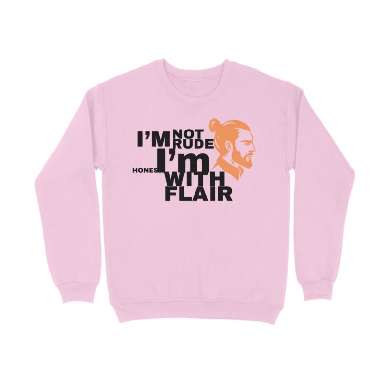 I’m not rude I’m honest with flair - Men's Sweatshirts - Image 3