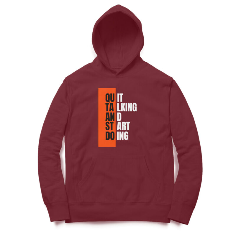 Quit Talking And Start Doing - Men’s Hoodies - Image 5