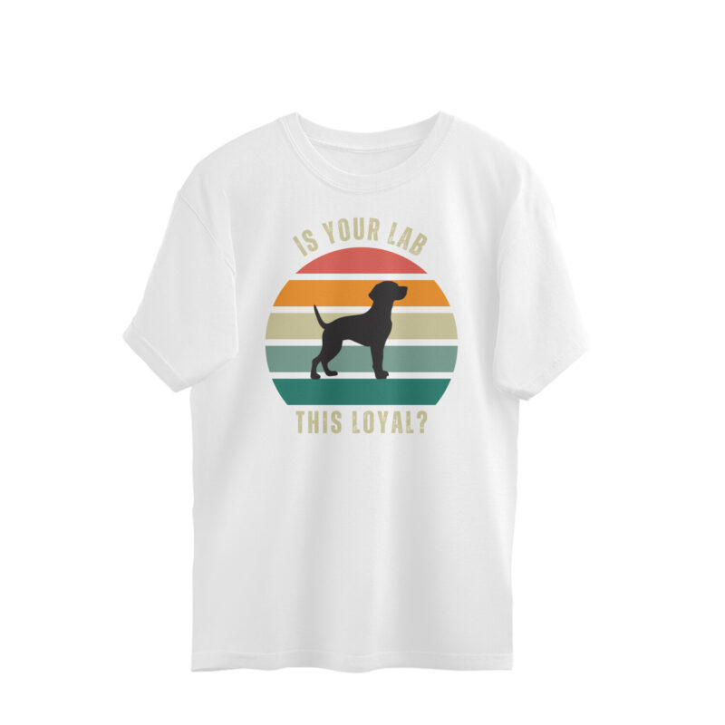Is your Lab this loyal? – Men’s Oversized T-shirts - Image 6