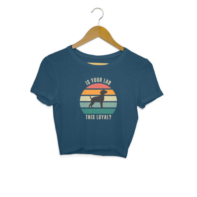 Is your Lab this loyal? – Women's Crop Tops - Image 6