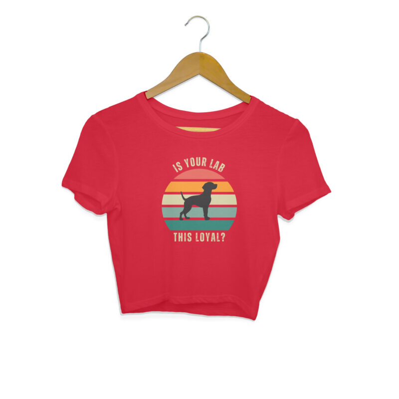 Is your Lab this loyal? – Women's Crop Tops - Image 8