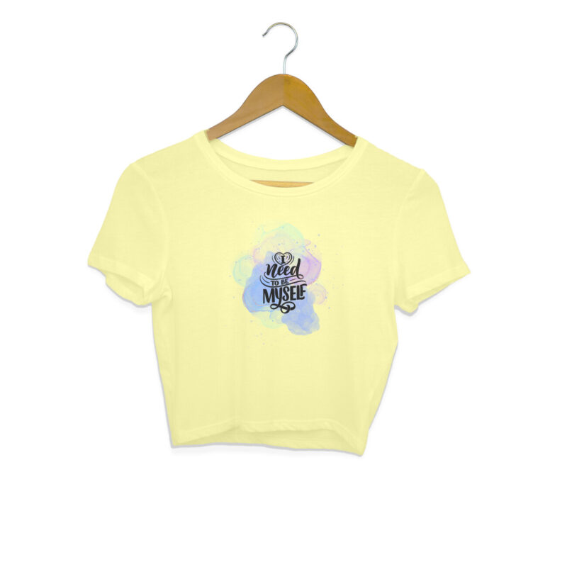 I Need To Be My Self – Women's Crop Tops - Image 2