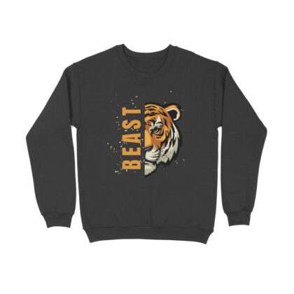Beast Tiger’s Head Mascot – Men’s Full Sweatshirts