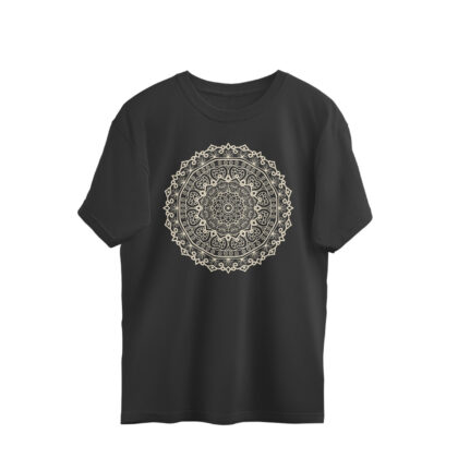 Mandala Flower Illustration – Men’s Oversized T-shirts