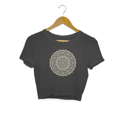 Mandala Flower Illustration – Women's Crop Tops