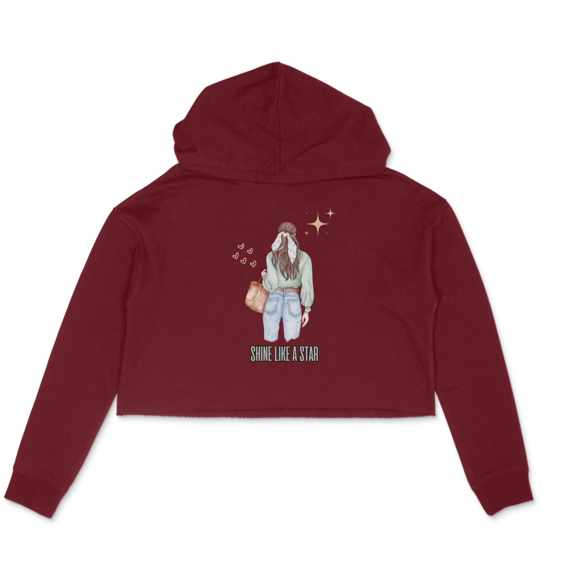 Shine Like a Star â Women's Crop Hoodies - Image 2