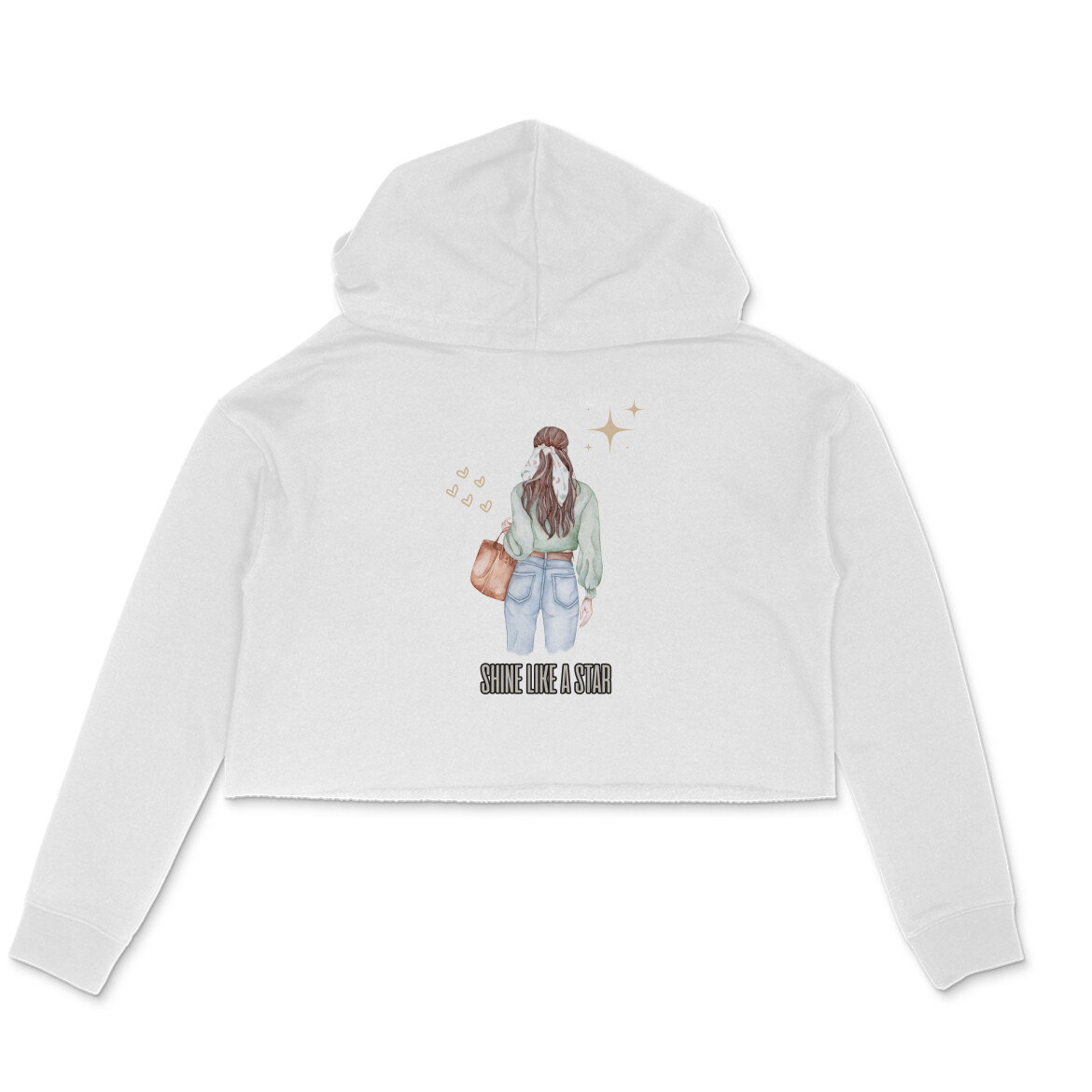 Shine Like a Star â Women's Crop Hoodies - Image 5