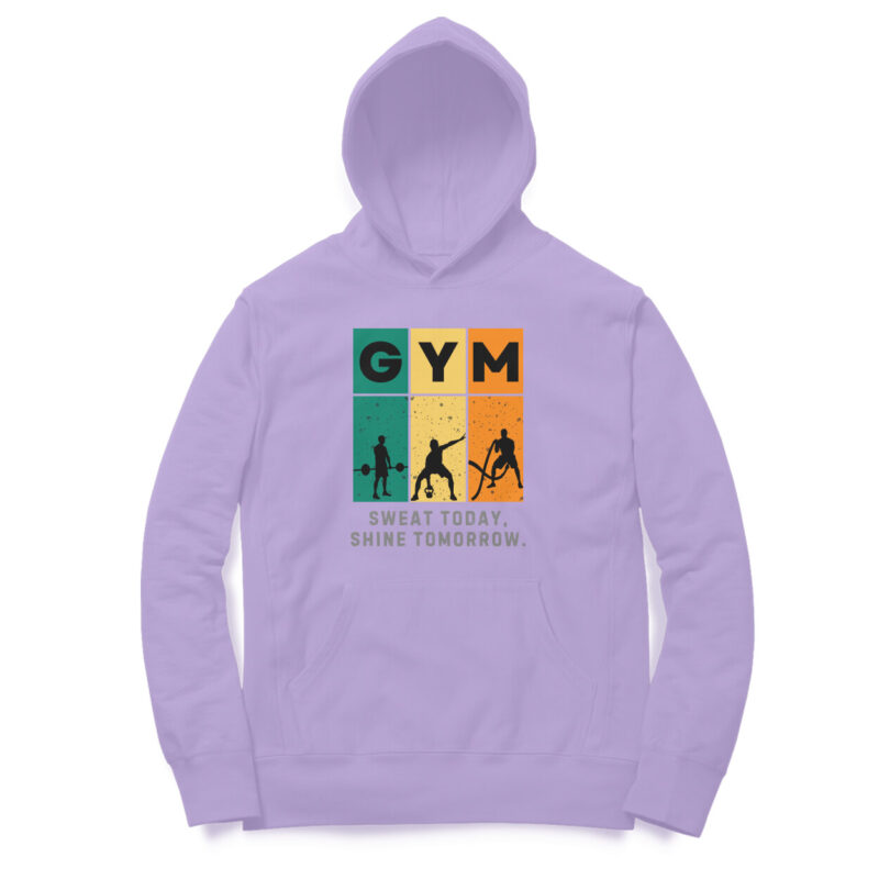 GYM Sweat Today, Shine Tomorrow. - Men’s Hoodies - Image 4
