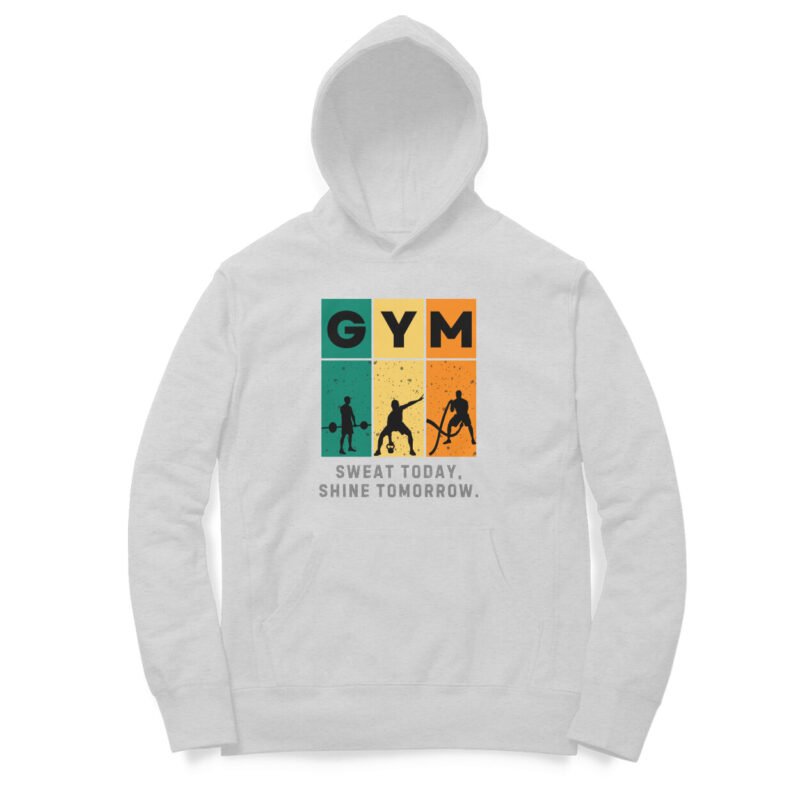 GYM Sweat Today, Shine Tomorrow. - Men’s Hoodies - Image 7