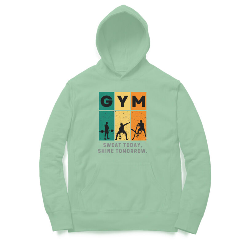 GYM Sweat Today, Shine Tomorrow. - Men’s Hoodies - Image 8