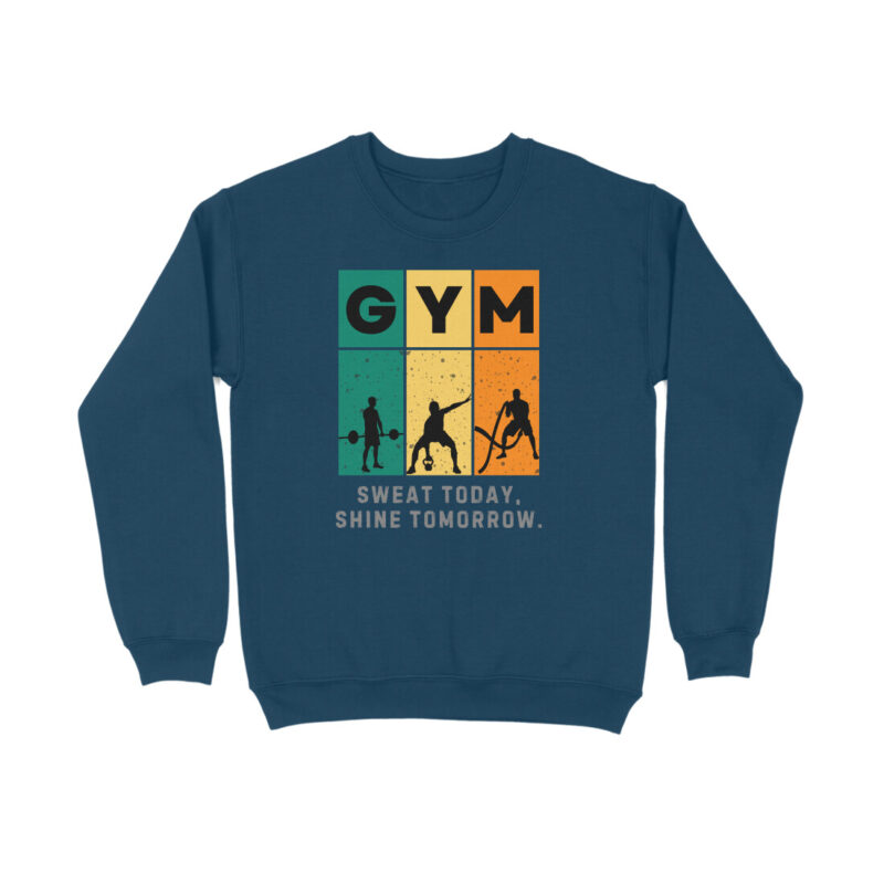 GYM Sweat Today, Shine Tomorrow. – Men’s Full Sweatshirts - Image 9