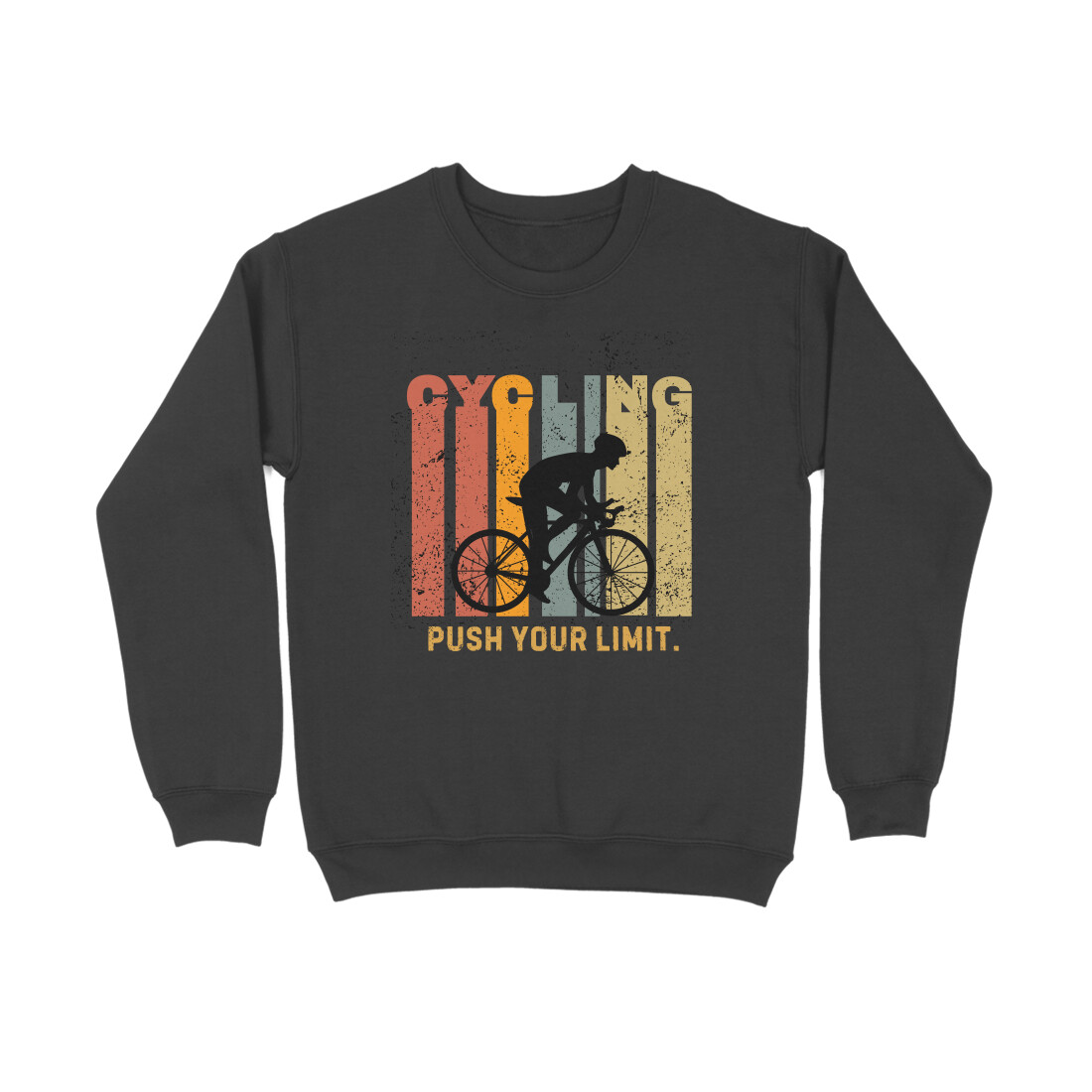 Cycling Push Your Limits â Menâs Full Sweatshirts