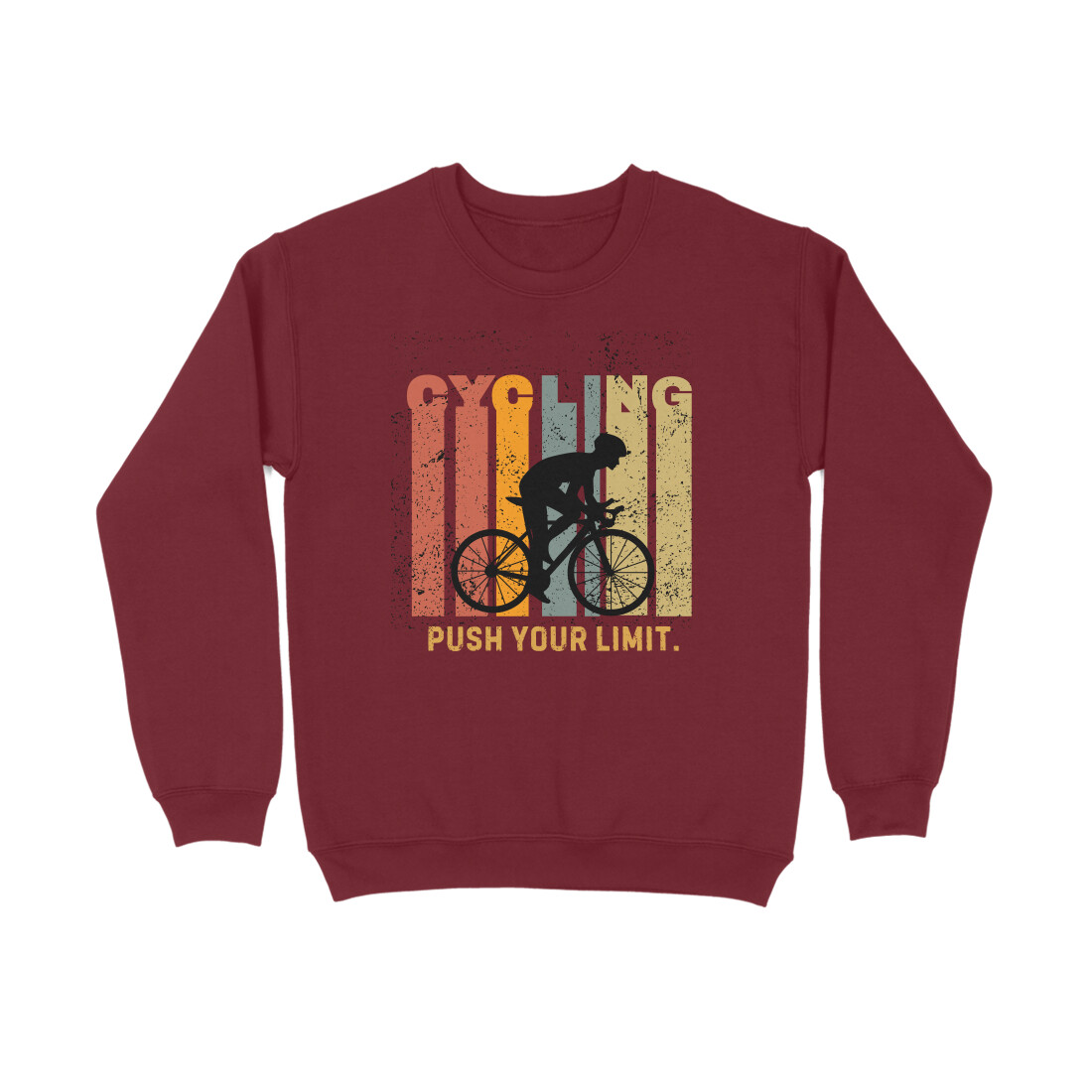 Cycling Push Your Limits â Menâs Full Sweatshirts - Image 5