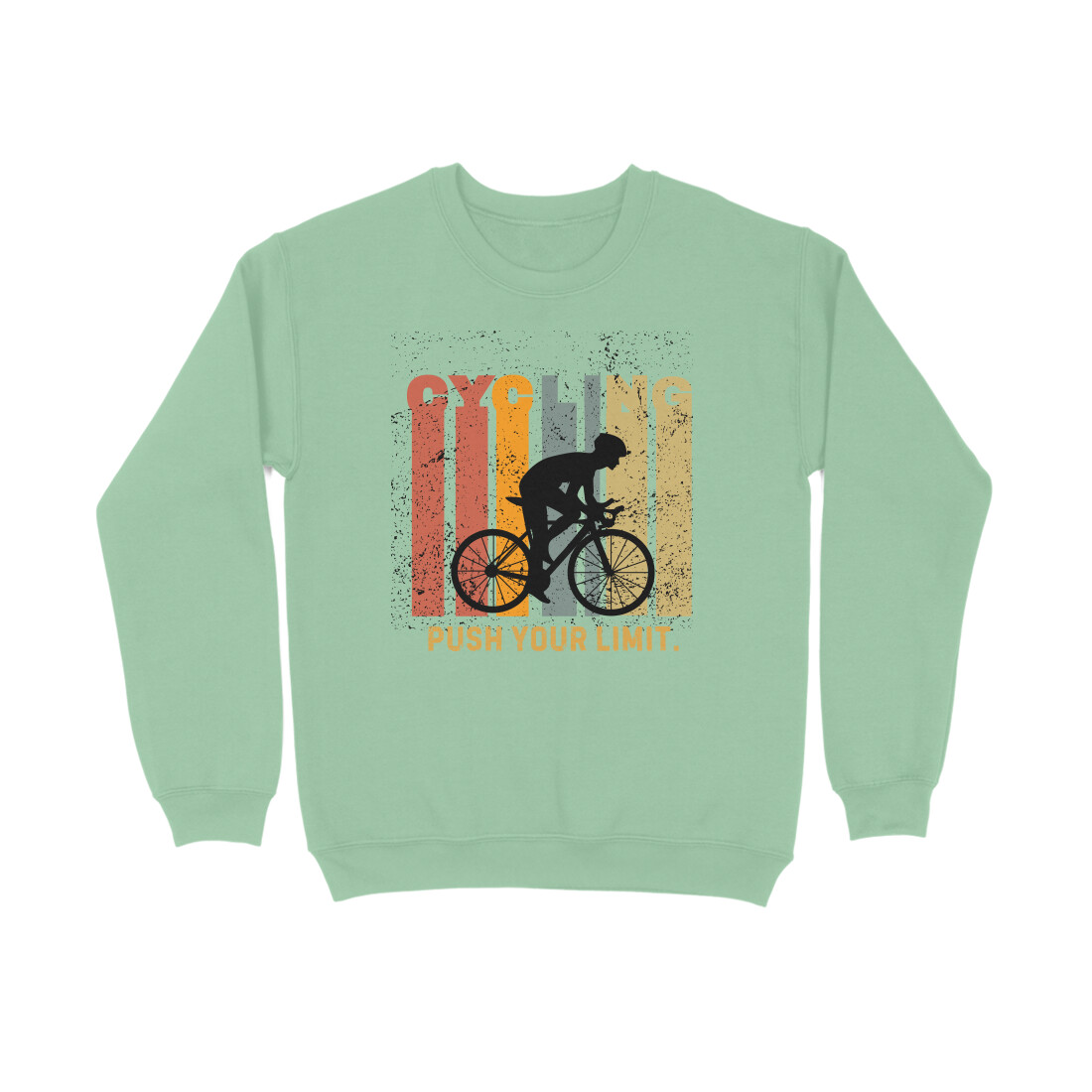 Cycling Push Your Limits â Menâs Full Sweatshirts - Image 7