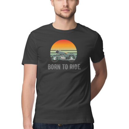 Born to Ride - Men's Half Sleeve Round Neck T-Shirt