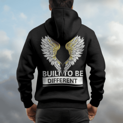 A fitted hoodie paired with leather pants and heeled boots for a stylish date night.