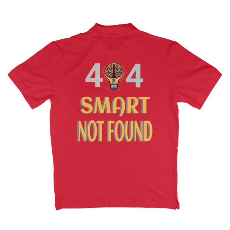 404 Smart Not Found.– Men’s Polo T-shirt - Image 3