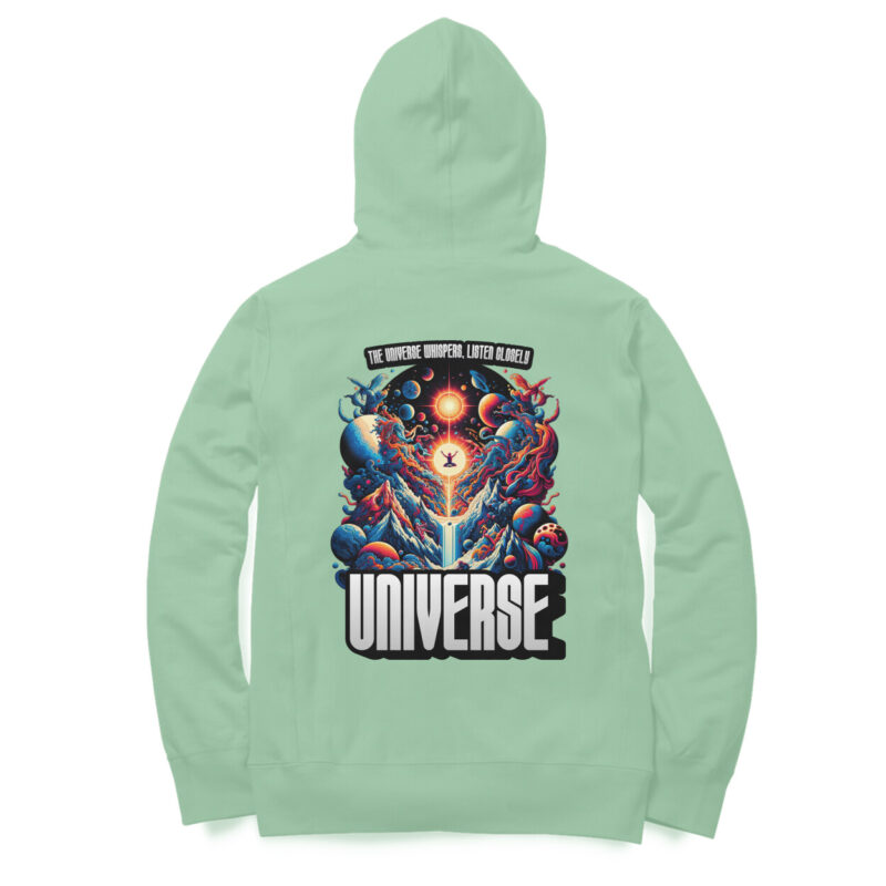 The Universe Whispers, Listen Closely– Men’s Hoodies - Image 5